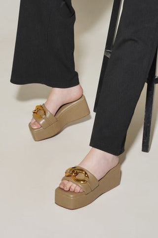 Buckle Platform Heels - Hasten Fashion