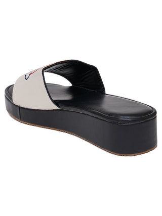 Love Wow Flatform Slide Sandals - Hasten Fashion