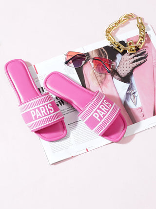 Paris Candy Pink Flats - Hasten Fashion